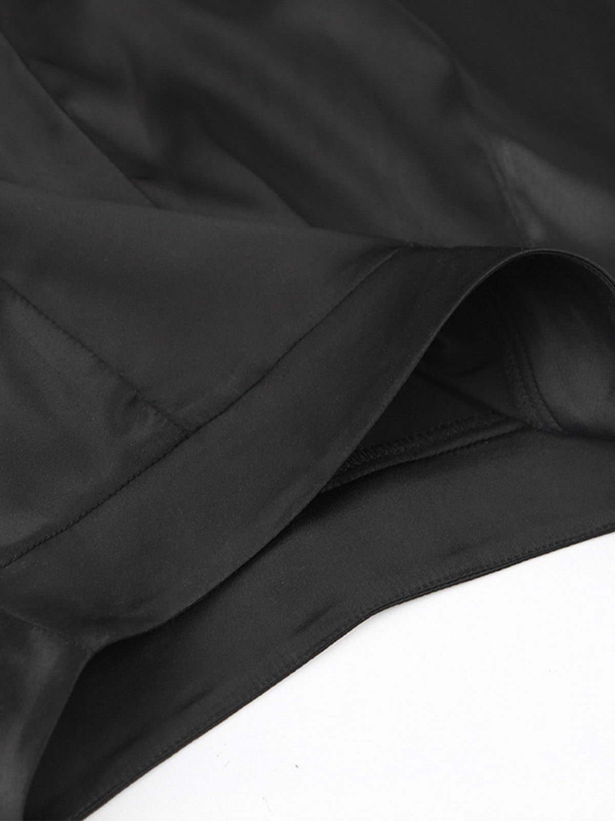 Oversized Satin Wide Leg Dress Pants - Image 3