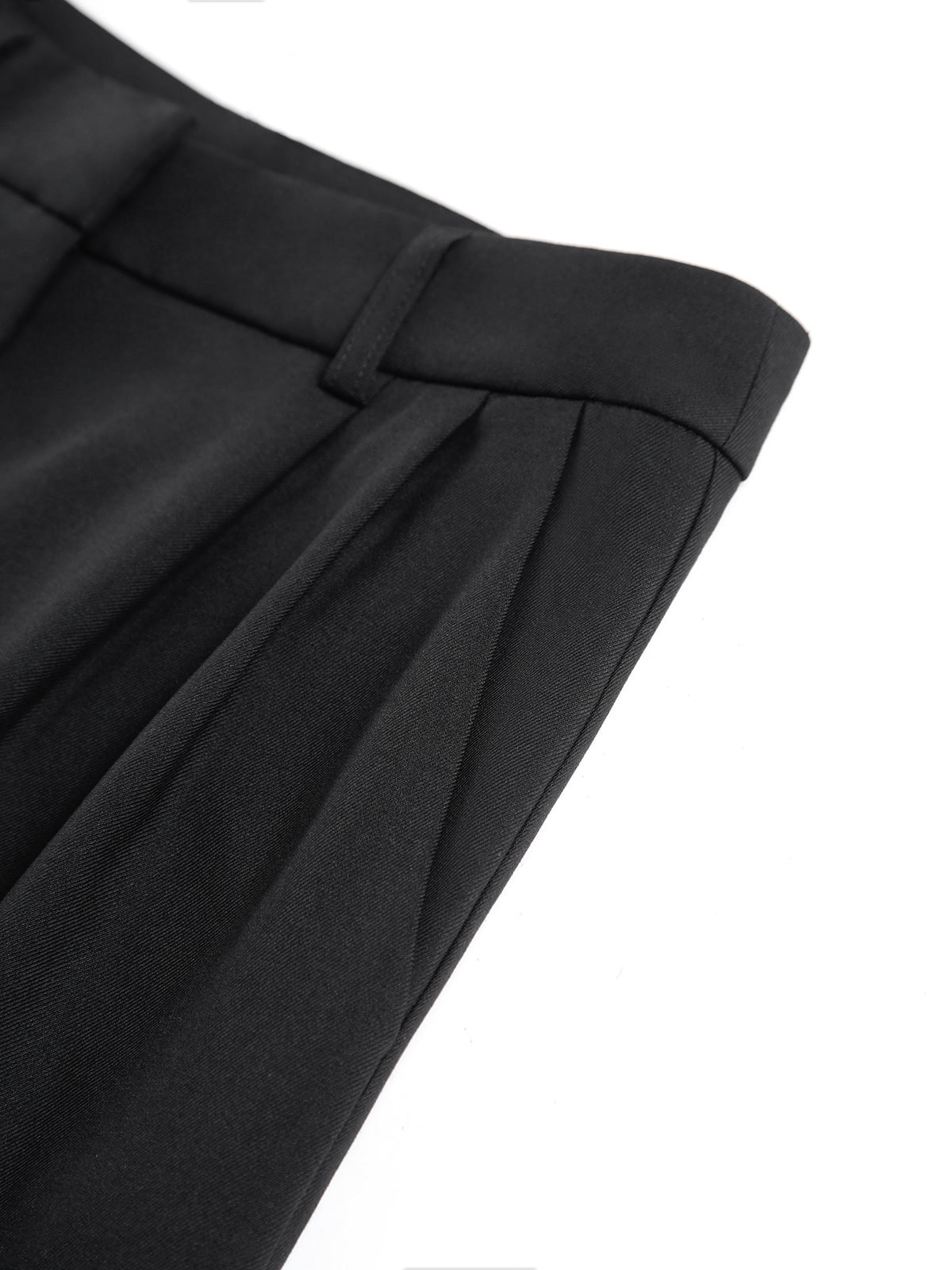 Solid Wide Leg Pants Without Belt - Image 8