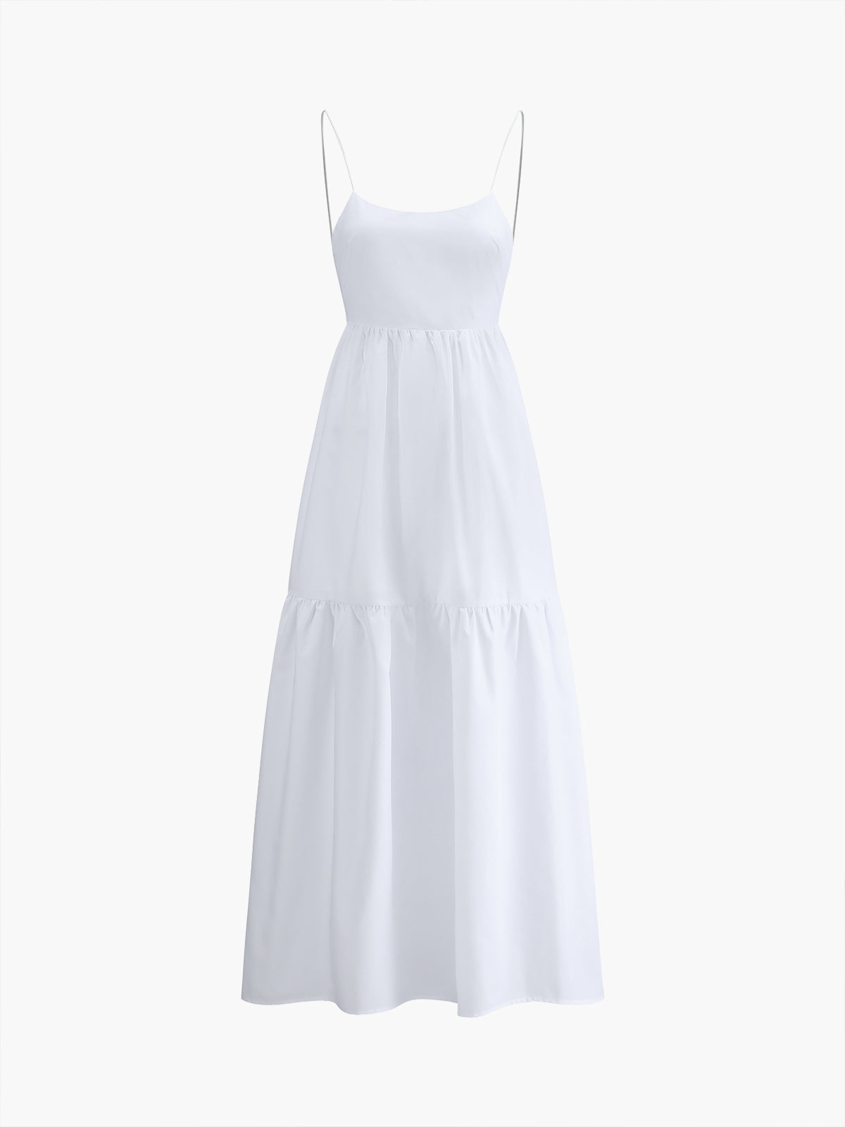 Solid Backless Long Dress - Image 6