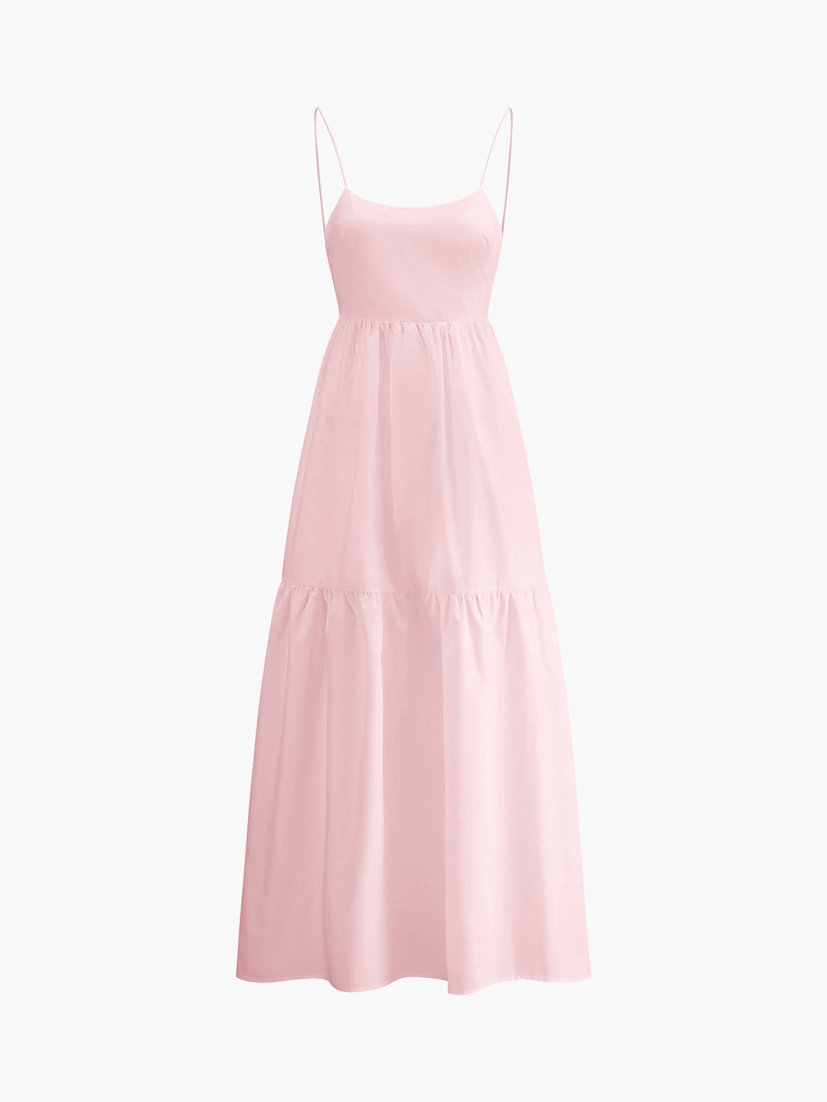 Solid Backless Long Dress - Image 9