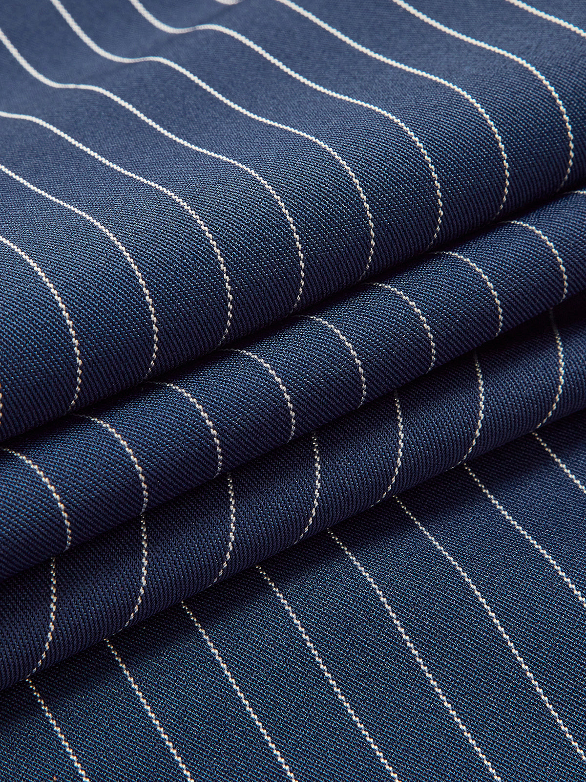 Pinstripe Pleated Wide-Leg Pants - Image 7