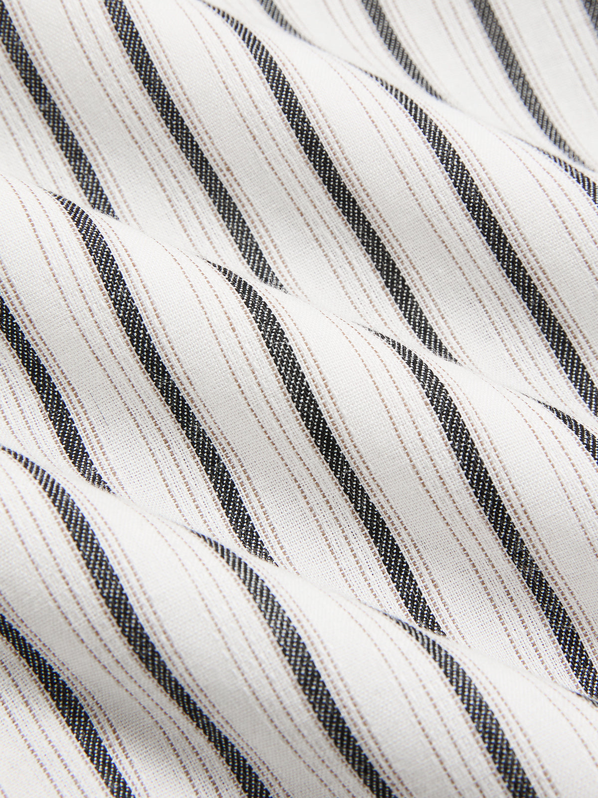 Striped Collared Sleeveless Tie Waist Midi Dress - Image 4