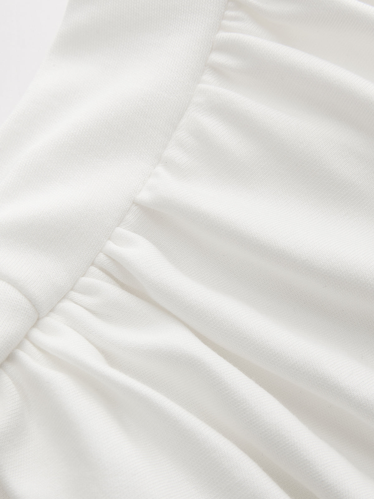 Asymmetric Neckline Ruched Blouse - Image 5