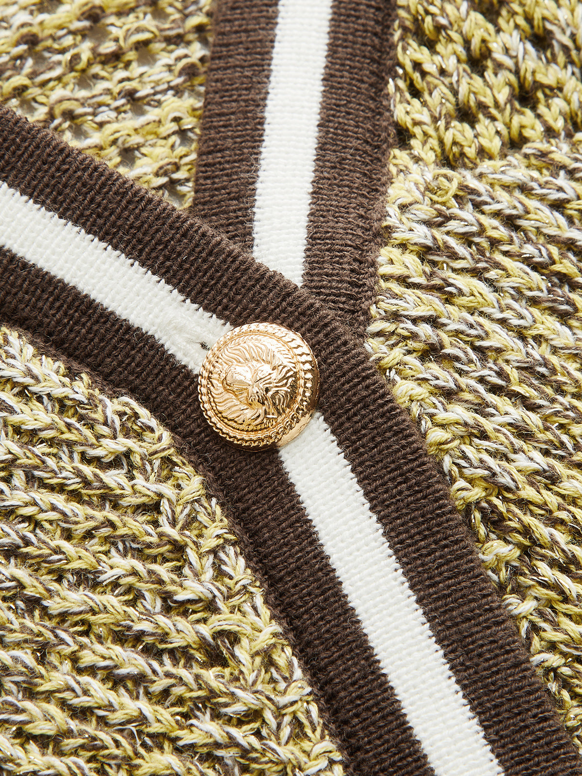 Contrast Trim Textured Knit Top - Image 4