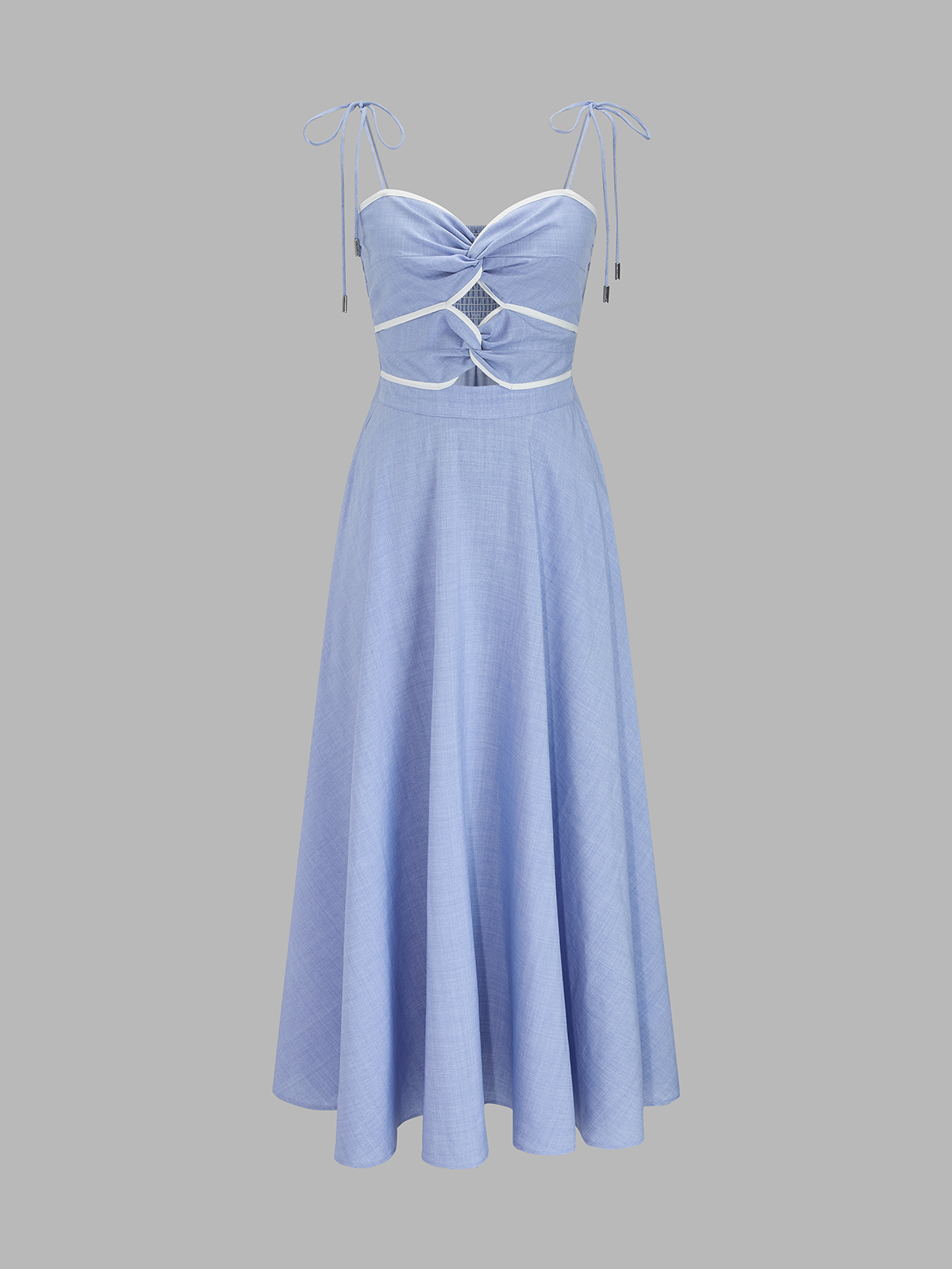 Cutout Tie Strap Maxi Dress - Image 2