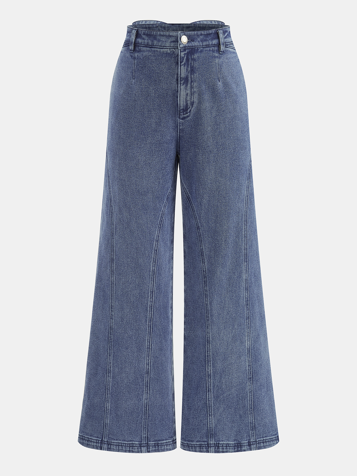 Bow Back High-Waist Wide-Leg Jeans - Image 2